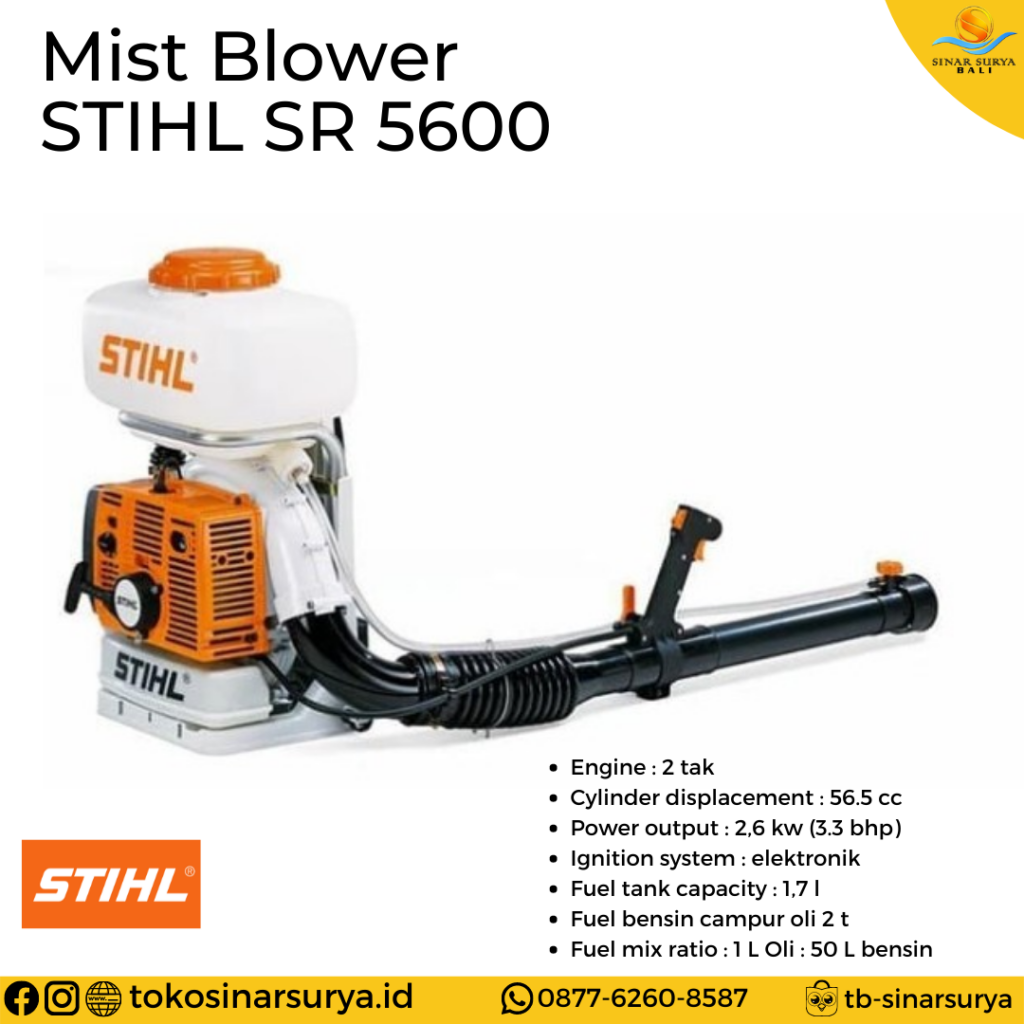 Stihl Sr 5600 Mist Blower Toko Toss