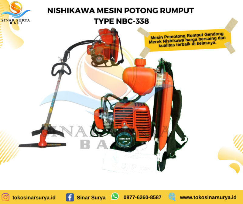 NISHIKAWA - TYPE NBC-338 - MESIN POTONG RUMPUT/BRUSH CUTTER